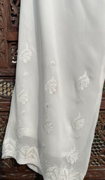 Load image into Gallery viewer, Women's Lucknowi Handcrafted Viscose Georgette Chikankari Palazzo- HONC0176142