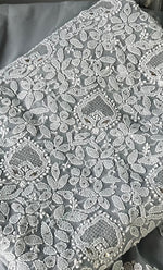 将图像加载到图库查看器中, Women's Lakhnavi Handcrafted Unstitched Faux-Georgette Chikankari Suit Material - HONC0263372