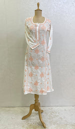 Load image into Gallery viewer, Gulshan Women's Lucknowi Handcrafted Cotton Chikankari Kurti - HONC0159604
