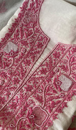 Load image into Gallery viewer, Women's Lakhnavi Handcrafted Mul Chanderi Unstitched Kurta And Dupatta Set - HONCO278141