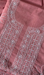 Load image into Gallery viewer, Hera Women's Lakhnavi Handcrafted Cotton Chikankari Suit Material - HONC0275053