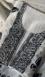 Load image into Gallery viewer, Titlee Women's Lakhnavi Handcrafted Mul Chanderi Unstitched Kurta And Dupatta Set - HONC0288847