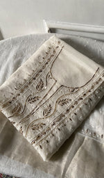 将图像加载到图库查看器中, Women's Lakhnavi Handcrafted Mul Chanderi Unstitched Kurta And Dupatta Set - HONC0311955