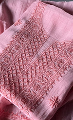将图像加载到图库查看器中, Women's Lakhnavi Handcrafted Mul Chanderi Unstitched Kurta And Dupatta Set- HONC0307430