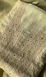 Load image into Gallery viewer, Women's Lakhnavi Handcrafted Mul Chanderi UnStitched Kurta And Dupatta Set - HONC0280888