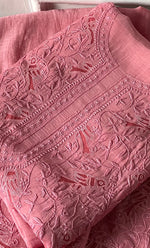 Load image into Gallery viewer, Women's Lakhnavi Handcrafted Unstitched Mul Chanderi Kurta And Dupatta Set - HONC0312996