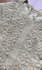 将图像加载到图库查看器中, Women's Lakhnavi Handcrafted Muslin Chikankari Kurti - HONC0175632