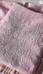 将图像加载到图库查看器中, Women's Lakhnavi Handcrafted Mul Chanderi Kurta And Dupatta Set - HONC0288981