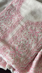 Load image into Gallery viewer, Women's Lakhnavi Handcrafted Mul Chanderi Kurta And Dupatta Set - HONC0290530