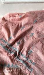 将图像加载到图库查看器中, Women's Lakhnavi Handcrafted Mul Chanderi Unstitched Chikankari Full Suit Material - HONC0319508