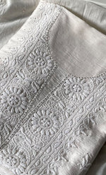 Load image into Gallery viewer, Women's Lucknowi Handcrafted Chanderi Silk Chikankari Kurta Dupatta Set - HONC0267143