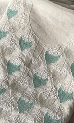 Load image into Gallery viewer, Amisha Women's Lakhnavi Handcrafted Mul Chanderi Unstitched Kurta And Dupatta Set - HONC0319470