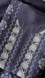 将图像加载到图库查看器中, Women's Lakhnavi Handcrafted Pure Organza Chikankari Unstitched Kurta And Dupatta Set- HONC0272166