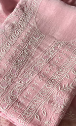 Load image into Gallery viewer, Women's Lakhnavi Handcrafted Mul Chanderi Unstitched Kurta And Dupatta Set - HONC0307428