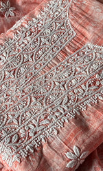 Load image into Gallery viewer, Women's Lakhnavi Handcrafted Cotton Chikankari Kurta And Kurta Dupatta Set - HONC0312684