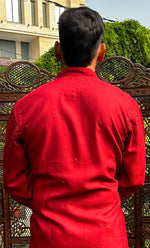 Load image into Gallery viewer, Men's Lucknowi Handcrafted Cotton Chikankari Kurta - HONC0324707
