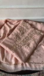 Load image into Gallery viewer, Hunar Women's Lucknowi Handcrafted Viscose Georgette Unstitched Chikankari Suit Material - HONC0353160