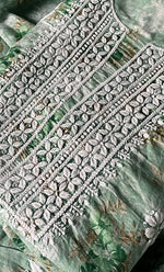 Load image into Gallery viewer, Women's Lakhnavi Handcrafted Cotton Chikankari Kurta And Kurta Dupatta Set - HONC0312691