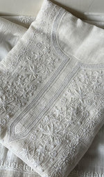 Load image into Gallery viewer, Women's Lakhnavi Handcrafted Maheshwari Mul Chanderi Unstitched Kurta And Dupatta Set - HONC0282227