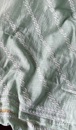 将图像加载到图库查看器中, Women's Lakhnavi Handcrafted Mul Chanderi Kurta And Dupatta Set - HONC0288993