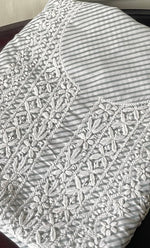 Load image into Gallery viewer, Shumaira Women's Lakhnavi Handcrafted Cotton Chikankari Unstitched Kurti Fabric - HONC0326383