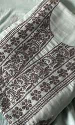 Load image into Gallery viewer, Women's Lakhnavi Handcrafted Cotton Chikankari Kurta And Kurta Dupatta Set - HONC0245292