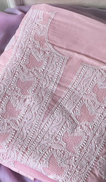 Load image into Gallery viewer, Women's Lakhnavi Handcrafted Cotton Chikankari Suit Material - HONC02744500