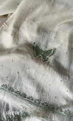 Load image into Gallery viewer, Women's Lakhnavi Handcrafted Mul Chanderi Unstitched Kurta And Dupatta Set - HONC0302242