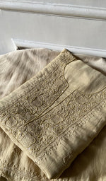 Load image into Gallery viewer, Women's Lakhnavi Handcrafted Muslin Unstitched Chikankari Full Suit - HONC0344388