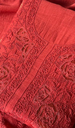 Load image into Gallery viewer, Women's Lakhnavi Handcrafted Mul Chanderi Unstitched Kurta And Dupatta Set - HONC0277039