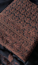 将图像加载到图库查看器中, Women's Lucknowi Handcrafted Faux-Georgette Chikankari Suit Material - HONC0277967