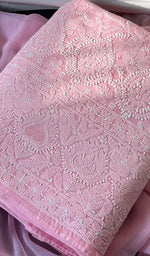 Load image into Gallery viewer, Alayna Women's Lakhnavi Handcrafted Unstitched Cotton Chikankari Suit Material - HONC0294565