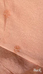 Load image into Gallery viewer, Women's Lakhnavi Handcrafted Mul Chanderi Semi - Stitched Kurta And Dupatta Set - HONC0226783