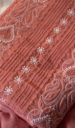 将图像加载到图库查看器中, Misba Women's Lakhnavi Handcrafted Unstitched Cotton Chikankari Suit Material - HONC0289736
