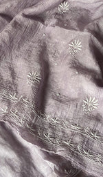 将图像加载到图库查看器中, Women's Lakhnavi Handcrafted Mul Chanderi Unstitched Kurta And Dupatta Set - HONC0241676