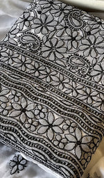 将图像加载到图库查看器中, Women's Lucknowi Handcrafted Faux-Georgette Chikankari Suit Material - HONC0277977