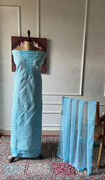 Load image into Gallery viewer, Women's Lakhnavi Handcrafted Cotton Unstitched Chikankari Suit Material - HONC0367378