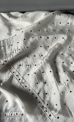 Load image into Gallery viewer, Women's Lucknowi Handcrafted Crepe Chikankari Unstitched Kurta Dupatta Set- HONC0283633