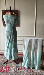 Load image into Gallery viewer, Women's Lakhnavi Handcrafted Muslin Unstitched Chikankari Full Suit - HONC0344386