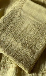 Load image into Gallery viewer, Women's Lakhnavi Handcrafted Mul Chanderi Unstitched Kurta And Dupatta Set- HONC0273556