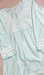 Load image into Gallery viewer, Falak Women's Lucknowi Handcrafted Cotton Chikankari Kurti - HONC0220704