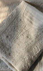 Load image into Gallery viewer, Women's Lakhnavi Handcrafted Maheshwari Mul Chanderi UnStitched Kurta And Dupatta Set - HONC0288349