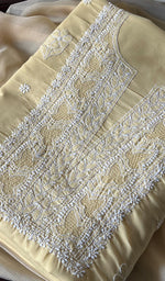 Load image into Gallery viewer, Farah Women's Lakhnavi Handcrafted Unstitched Cotton Chikankari Suit Material - HONC0298923