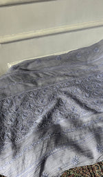 将图像加载到图库查看器中, Women's Lakhnavi Handcrafted Mul Chanderi Semi - Stitchd Kurta And Dupatta Set - HONC0344314