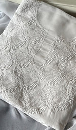 Load image into Gallery viewer, Farah Women's Lakhnavi Handcrafted Unstitched Cotton Chikankari Suit Material - HONC0298915
