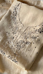 将图像加载到图库查看器中, Women's Lakhnavi Handcrafted Mul Chanderi Kurta And Dupatta Set - HONC0289400