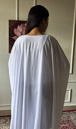 Load image into Gallery viewer, Women's Lucknowi Handcrafted Cotton Chikankari Kaftan - HONC0352340