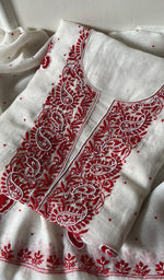 Load image into Gallery viewer, Titlee Women's Lakhnavi Handcrafted Mul Chanderi Kurta And Dupatta Set - HONC0282819