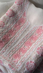 将图像加载到图库查看器中, Gulalai Women's Lakhnavi Handcrafted Mul Chanderi Unstitched Kurta And Dupatta Set - HONC0359788