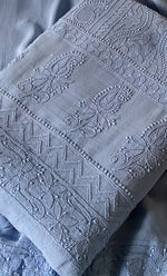 Load image into Gallery viewer, Women's Lakhnavi Handcrafted Viscose Georgette Unstitched Chikankari Full Suit Material - HONC0319630
